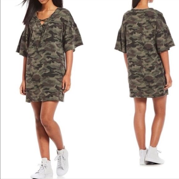 Anthropologie Sanctuary Camo Print Mariska Mini-Size XS - Picture 1 of 11